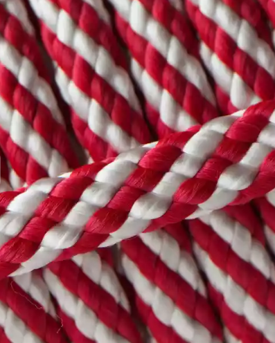 Deluxe touwhalster Candy cane