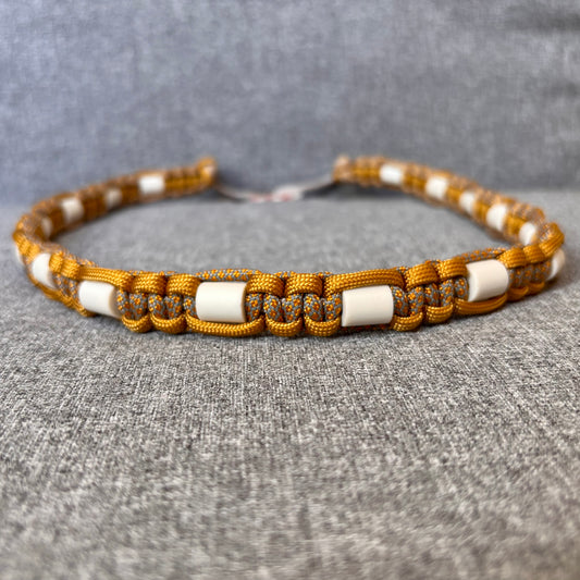 Anti vlooien en tekenband 60-70 cm bruin grijs mix