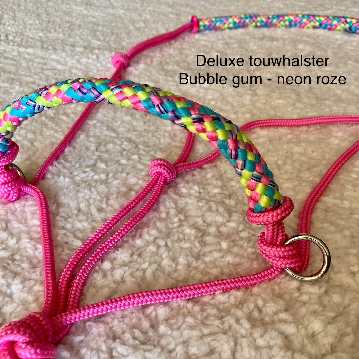 Deluxe touwhalster Bubble gum