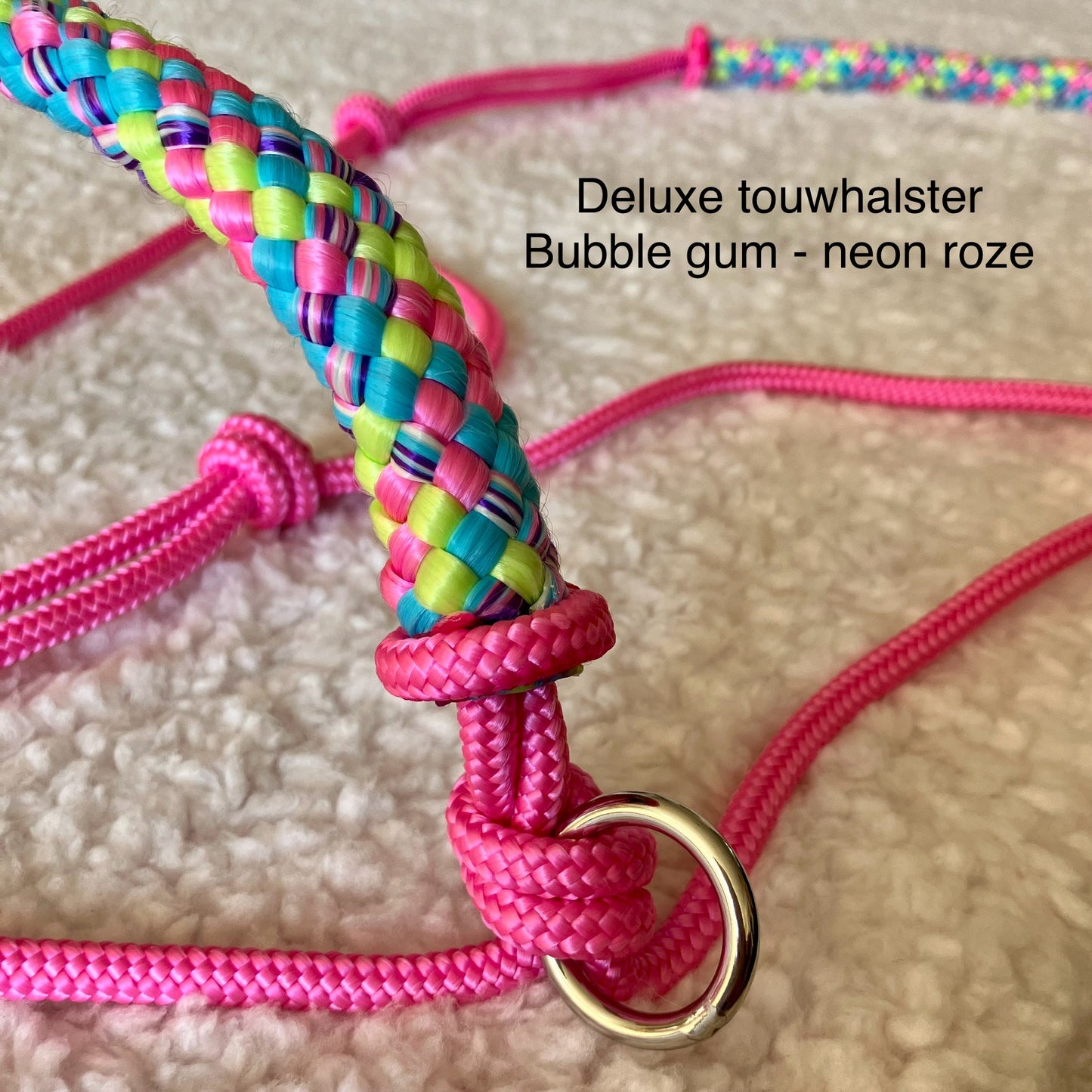Deluxe touwhalster Bubble gum